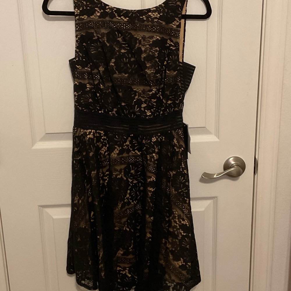 City Studio Black Lace Dress